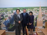 Japonijos ambasadoriaus Lietuvoje Toyoei Shigeeda darbinis vizitas Rokiškyje