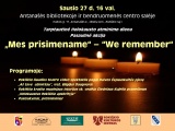Sausio 27 d. minime tarptautinę Holokausto aukų atminimo dieną